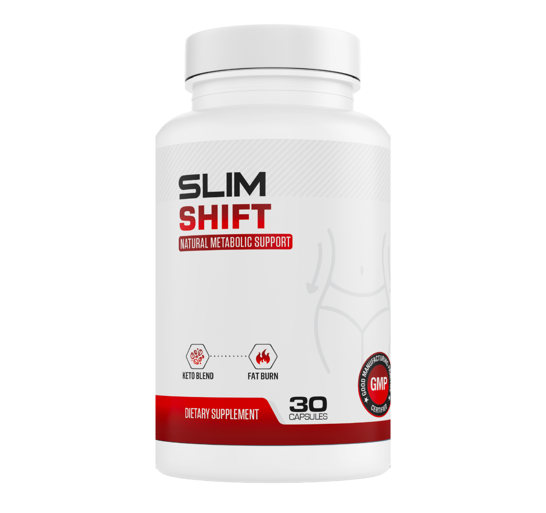 Slim Shift natural metabolic support capsule bottle
